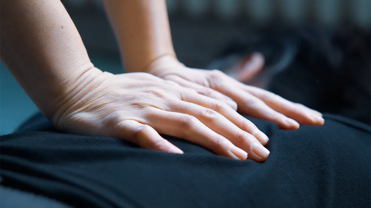 Séance courte de shiatsu sur futon avec Stéphanie Vuong